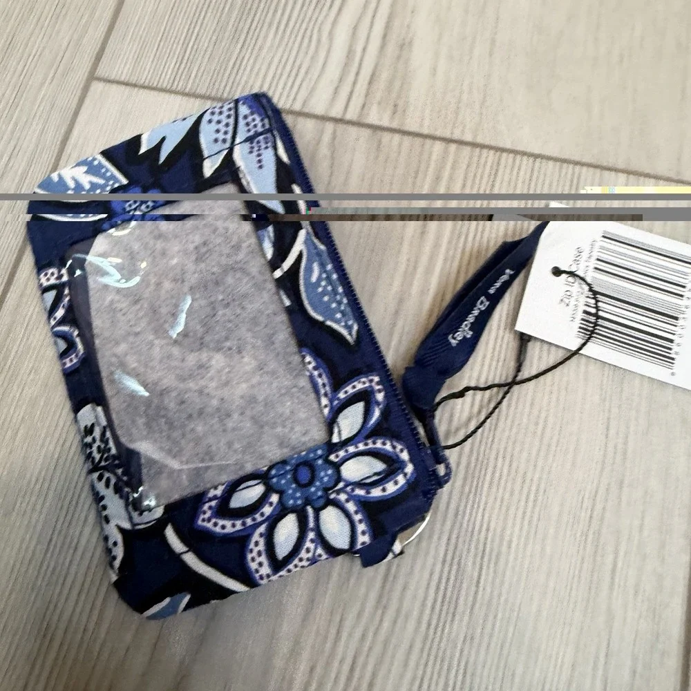 Vera Bradley TROPICS TAPESTRY Zip‎ ID Case NWT Blue